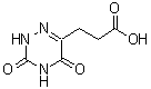结构式 CAS# 28280-67-3, 3-(3,5-二氧代-2,3,4,5-四氢-1,2,4-三嗪-6-基)丙酸