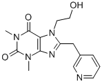 CAS#: 28345-96-2， 7-(beta-Hydroxyethyl)-8-(3'-pyridylmethyl)theophylline