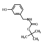 structure of CAS# 28387-66-8, 2-Methyl-2-Propanyl (3-Hydroxybenzyl)Carbamate;(3-Hydroxy-benzyl)-carbamic acid tert-butyl ester;(3-HYDROXYbenzyl)-CARBAMIC ACID TERT-BUTYL ESTER;(3-HYDROXY-BENZYL)-CARBAMICACIDTERT-BUTYLESTER