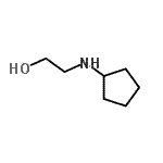 structure of CAS# 2842-39-9, 2-(Cyclopentylamino)Ethanol;2-(cyclopentylamino)ethan-1-ol;2-Cyclopentylaminoethanol;2-Cyclopentylamino-ethanol