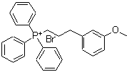 structure of CAS# 28437-33-4, [3-(3-Methoxyphenyl)Propyl](Triphenyl)Phosphonium Bromide;(3-(3-METHOXYPHENYL)PROPYL)TRIPHENYLPHOSPHONIUMBROMIDE