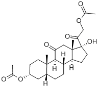 CAS#: 28439-40-9， 3alpha,17,21-Trihydroxy-5beta-Pregnane-11,20-Dione 3,21-Di(Acetate)