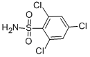 structure of CAS# 28460-30-2, 2,4,6-Trichloro-Benzenesulfonamide;2,4,6-TRICHLORBENZENESULFONAMIDE, 97%;Benzenesulfonamide, 2,4,6-Trichloro-;2 4 6-TRICHLORBENZENESULFONAMIDE  97
