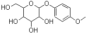 structure of CAS# 28541-75-5, 4-Methoxyphenyl Hexopyranoside;4-METHOXYPHENYL A-D-MANNOPYRANOSIDE;4-METHOXYPHENYL B-D-GALACTOPYRANOSIDE;4-METHOXYPHENYL B-D-GLUCOPYRANOSIDE