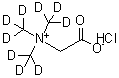 CAS#: 285979-85-3， {Tris[(<Sup>2</Sup>H<Sub>3</Sub>)Methyl]Ammonio}Acetate Hydrochloride (1:1)