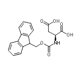 structure of CAS# 286460-77-3, N-[(9H-Fluoren-9-Ylmethoxy)Carbonyl]-L-(1-<Sup>13</Sup>C)Aspartic Acid;Acide N-[(9H-fluorén-9-ylméthoxy)carbonyl]-L-(1-<sup>13</sup>C)aspartique;L-Aspartic-1-<sup>13</sup>C acid, N-<wbr>[(9H-fluo<wbr>ren-9-ylm<wbr>ethoxy)ca<wbr>rbonyl]-;L-Asparti<wbr>cacid-1-1<wbr>3C,N-Fmoc<wbr>derivativ<wbr>e,N- -L-a<wbr>sparticac<wbr>id-1-13C