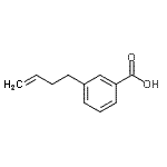 structure of CAS# 286933-10-6, 3-(3-Buten-1-Yl)Benzoic Acid;3-(3-Butenyl)benzoic acid;MFCD02259918