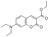 结构式 CAS# 28705-46-6, 7-(二乙基氨基)香豆素-3-羧酸乙酯