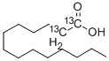 structure of CAS# 287111-20-0, Myristic-1,2-13C2 Acid