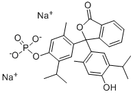 structure of CAS# 28749-63-5, Thymolphthalein Monophosphoric Acid Disodium Salt;TMP, Disodium Salt Thymolphthalein Monophosphoric Acid, Disodium Salt;Thymolphthalein Monophosphoric Acid, Disodium Salt, Pure;Thymolphthalein  Monophosphate  Hydrate  Disodium  Salt