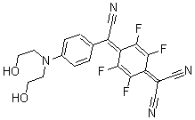 structure of CAS# 287922-15-0, 2-[4-[[4-[Bis(2-hydroxyethyl)amino]phenyl]-cyanomethylidene]-2,3,5,6-tetrafluorocyclohexa-2,5-dien-1-ylidene]propanedinitrile