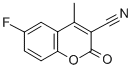 结构式 CAS# 288399-90-6, 6-氟-4-甲基香豆素-3-甲腈