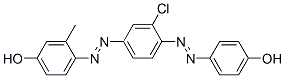 CAS#: 28901-00-0， 4-[[3-Chloro-4-[(4-Hydroxyphenyl)Azo]Phenyl]Azo]-m-Cresol