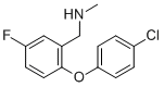 结构式 CAS# 289717-57-3, 1-[2-(4-氯苯氧基)-5-氟苯基]-N-甲基甲胺