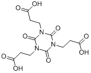 structure of CAS# 2904-41-8, Tris(2-Carboxyethyl) Isocyanurate;3-[3,5-Bis(2-Carboxyethyl)-2,4,6-Triketo-1,3,5-Triazinan-1-Yl]Propionic Acid;Oprea1_280444;3-[3,5-Bis-(2-Carboxy-Ethyl)-2,4,6-Trioxo-[1,3,5]Triazinan-1-Yl]-Propionic Acid
