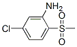 structure of CAS# 29124-54-7, 5-Chloro-2-(Methylsulfonyl)Aniline;5-Chloro-2-Methylsulfonyl-Aniline;(5-Chloro-2-Mesyl-Phenyl)Amine;5-Chloro-2-(Methylsulfonyl)Aniline