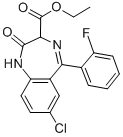 结构式 CAS# 29177-84-2, 氯氟卓乙酯