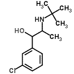 CAS#: 292055-72-2， 1-(3-Chlorophenyl)-2-[(2-Methyl-2-Propanyl)Amino]-1-Propanol