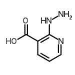结构式 CAS# 292155-95-4, 2-肼基烟酸