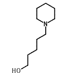 结构式 CAS# 2937-83-9, 5-(1-哌啶基)-1-戊醇