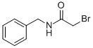 structure of CAS# 2945-03-1, 2-Bromo-N-Benzyl-Acetamide;N-(Benzyl)-2-Bromo-Acetamide;2-Bromo-N-(Phenylmethyl)Ethanamide;Acetamide, N-Benzyl-2-Bromo-