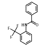 结构式 CAS# 2946-71-6, N-[2-(三氟甲基)苯基]苯甲酰胺