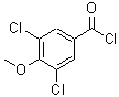 structure of CAS# 29568-76-1, 3,5-Dichloro-4-Methoxybenzoyl Chloride;3,5-DICHLORO-4-METHOXY-BENZOYL CHLORIDE;3,5-DICHLORO-4-METHOXY-BENZOYLCHLORIDE;MFCD02063082