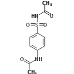 结构式 CAS# 29591-86-4, N-[(4-乙酰氨基苯基)磺酰基]乙酰胺