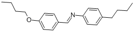 structure of CAS# 29743-09-7, N-[(4-Butoxyphenyl)Methylene]-4-Butyl-Benzenamine;(4-Butoxybenzylidene)-(4-Butylphenyl)Amine;N-[(E)-(4-Butoxyphenyl)Methylidene]-4-Butylaniline;P-Butoxybenzylidene P-Butylaniline