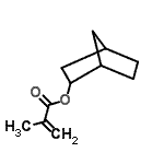 structure of CAS# 29753-02-4, Bicyclo[2.2.1]Hept-2-Yl Methacrylate;2-METHYL-2-PROPENOIC ACID BICYCLO(2.2.1)HEPT-2-YL ESTER;bicyclo[2.2.1]heptan-2-yl 2-methylprop-2-enoate