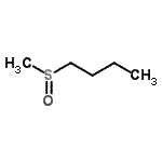 structure of CAS# 2976-98-9, 1-(Methylsulfinyl)Butane;1-(Methylsulfinyl)butane #;Methyl n-butyl sulfoxide