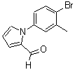 结构式 CAS# 299440-52-1, 1-(4-溴-3-甲基苯基)-1H-吡咯-2-甲醛