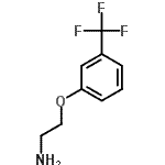 结构式 CAS# 29969-15-1, 2-[3-(三氟甲基)苯氧基]乙胺