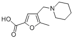 structure of CAS# 299920-95-9, 5-Methyl-4-(1-Piperidinylmethyl)-2-Furancarboxylic Acid;5-Methyl-4-(1-Piperidin-1-Iumylmethyl)-2-Furancarboxylate;5-Methyl-4-(Piperidin-1-Ium-1-Ylmethyl)-2-Furoate;Zinc00310869