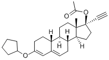CAS#: 3000-39-3， [(8R,9S,10R,13S,14S,17R)-3-Cyclopentyloxy-17-Ethynyl-13-Methyl-2,7,8,9,10,11,12,14,15,16-Decahydro-1H-Cyclopenta[a]Phenanthren-17-Yl] Acetate
