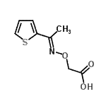 结构式 CAS# 30005-32-4, ({(E)-[1-(2-噻吩基)亚乙基]氨基}氧基)乙酸