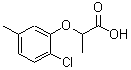 结构式 CAS# 30033-94-4, 2-(2-氯-5-甲基苯氧基)丙酸
