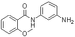 structure of CAS# 301207-46-5, N-(3-Aminophenyl)-2-Methoxybenzamide;Benzamide, 2-methoxy-N-(3-aminophenyl)-;N-(3-Aminophenyl)-2-methoxybenzamide;N-(3-Aminophenyl)-2-methoxybenzamide #