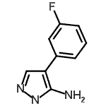 结构式 CAS# 301373-68-2, 4-(3-氟苯基)-1H-吡唑-5-胺