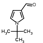 structure of CAS# 30186-46-0, 1-(2-Methyl-2-Propanyl)-1H-Pyrrole-3-Carbaldehyde;1-(tert-butyl)-1H-pyrrole-3-carbaldehyde;1-tert-butyl-1H-pyrrole-3-carbaldehyde;BAS 14212346
