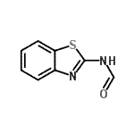 structure of CAS# 3028-01-1, N-1,3-Benzothiazol-2-Ylformamide;3028/1/1;N-(benzo[d]thiazol-2-yl)formamide;N-2-benzothiazolyl-Formamide