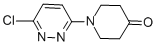 structure of CAS# 303149-95-3, 1-(6-Chloro-3-Pyridazinyl)Tetrahydro-4(1H)-Pyridinone;1-(6-CHLORO-3-PYRIDAZINYL)TETRAHYDRO-4(1H)-PYRIDINONE;1-(6-Chloropyridazin-3-Yl)Piperidin-4-One