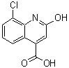 structure of CAS# 30333-56-3, 8-Chloro-2-Hydroxy-4-Quinolinecarboxylic Acid;8-chloro-2-hydroxy-4-quinolinecarboxylic acid;8-Chloro-2-hydroxy-quinoline-4-carboxylic acid;8-CHLORO-2-HYDROXY-QUINOLINE-4-CARBOXYLICACID
