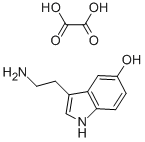 结构式 CAS# 3036-16-6, 5-羟基色胺草酸盐