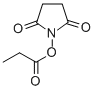 structure of CAS# 30364-55-7, 1-(1-Oxopropoxy)-2,5-Pyrrolidinedione;Propanoic Acid (2,5-Dioxo-1-Pyrrolidinyl) Ester;Propionic Acid Succinimido Ester;2,5-Pyrrolidinedione, 1-(1-Oxopropoxy)-
