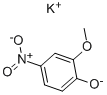 structure of CAS# 304675-72-7, 4-Nitroguaiacol Potassium Salt Hydrate;4 NITRO GUAIACOL POTESSIUM SALT HYDRATE, 98%;4-Nitroguaiacol  Hydrate  Potassium  Salt;2-Methoxy-4-Nitrophenol Potassium Salt