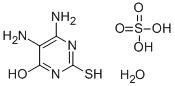 结构式 CAS# 304851-89-6, 4,5-二氨基-6-羟基-2-巯基嘧啶半硫酸盐水合物