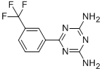 结构式 CAS# 30508-78-2, 2,4-二氨基-6-[3-(三氟甲基)苯基]-1,3,5-三嗪