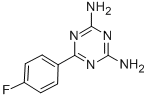 结构式 CAS# 30530-44-0, 2,4-二氨基-6-(4-氟苯基)-1,3,5-三嗪