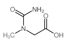 structure of CAS# 30565-25-4, N-(Aminocarbonyl)-N-methylglycine